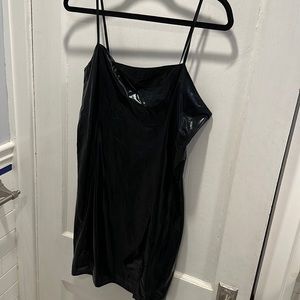 Shein faux leather mini dress - size XL